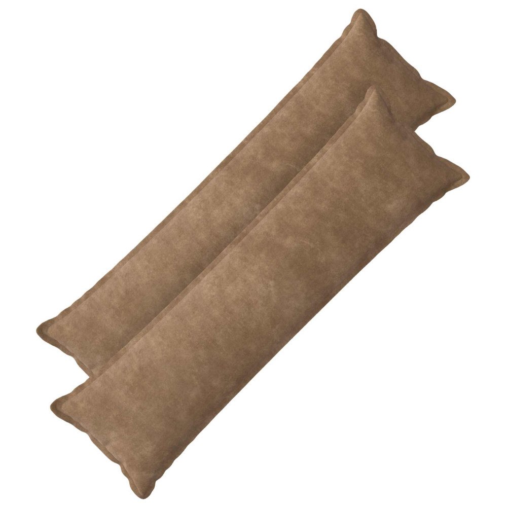 vidaXL Kuddöverdrag 2 st HOUTEN Taupe 40 x 145 cm Mikrofiber Fleece