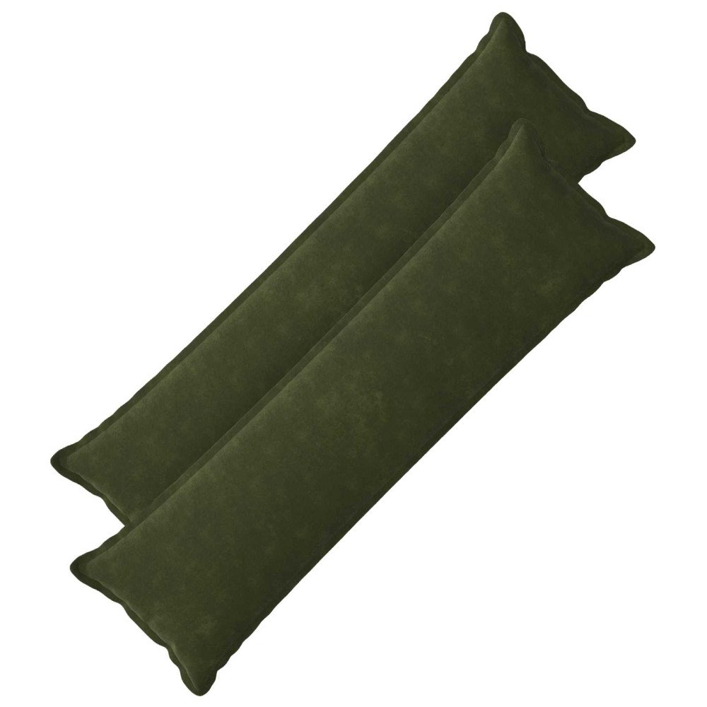vidaXL Kuddöverdrag 2 st HOUTEN Grön 40 x 145 cm Mikrofiber Fleece
