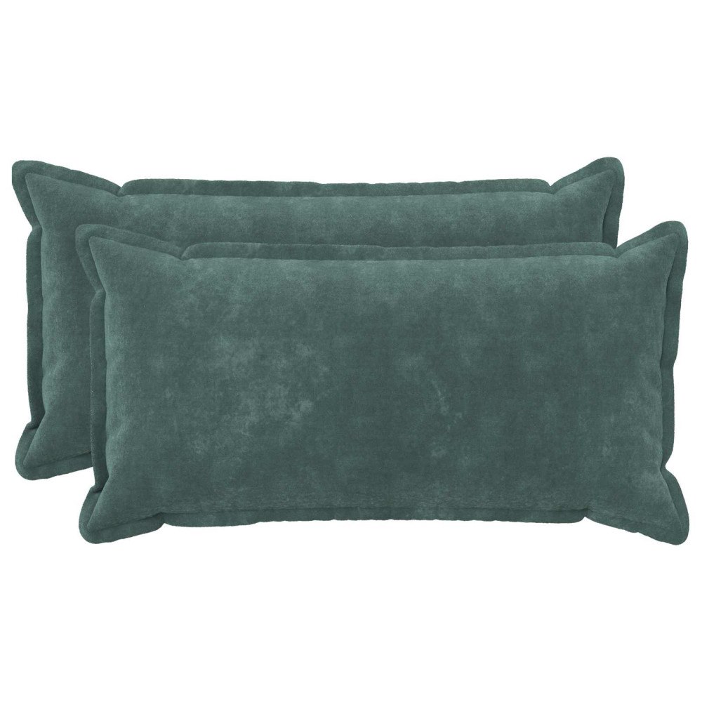 vidaXL Kuddöverdrag 2 st HOUTEN HavBlå 40 x 70 cm Mikrofiber Fleece