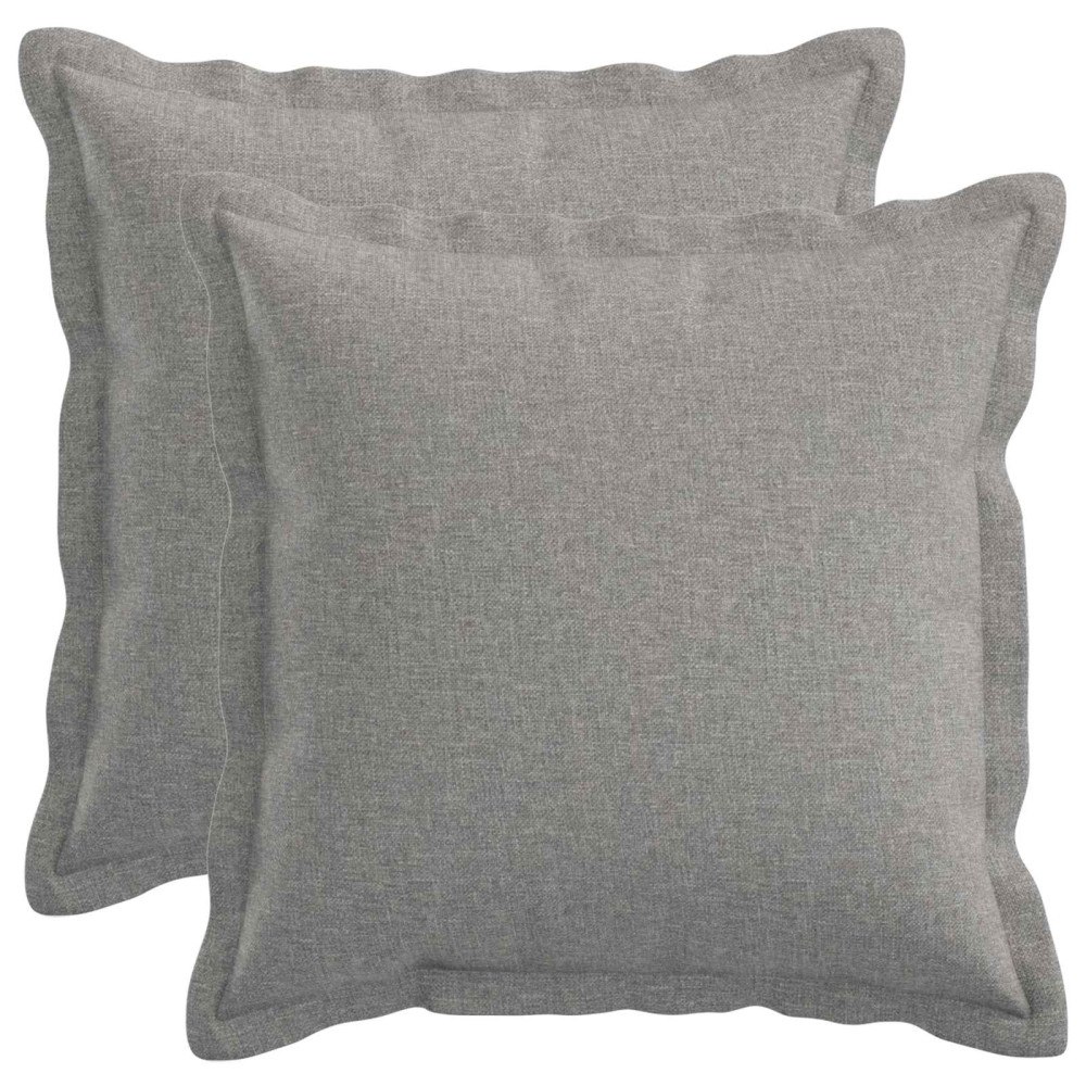 vidaXL Kuddöverdrag 2 st HOUTEN Moln Grå 45 x 45 cm Faux Linne