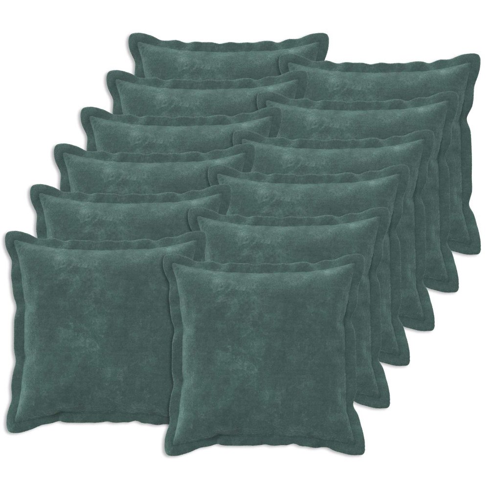 vidaXL Kuddöverdrag 12 st HOUTEN HavBlå 50 x 50 cm Mikrofiber Fleece