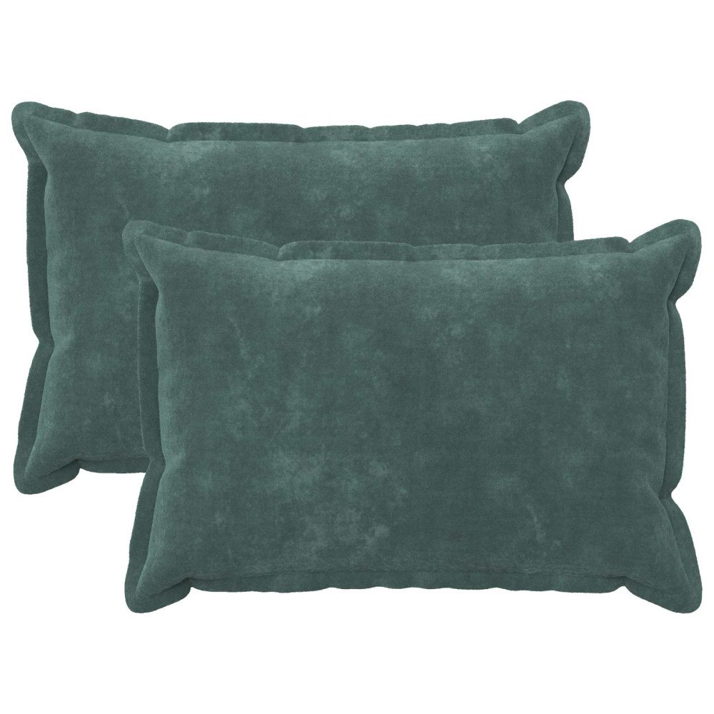 vidaXL Kuddöverdrag 2 st HOUTEN HavBlå 50 x 75 cm Mikrofiber Fleece
