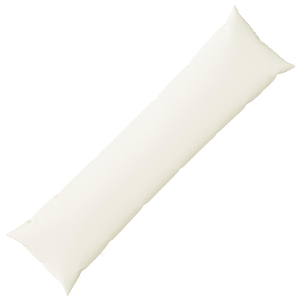 vidaXL Kudde med kudde HEERLEN Vit 40 x 145 cm Tyg