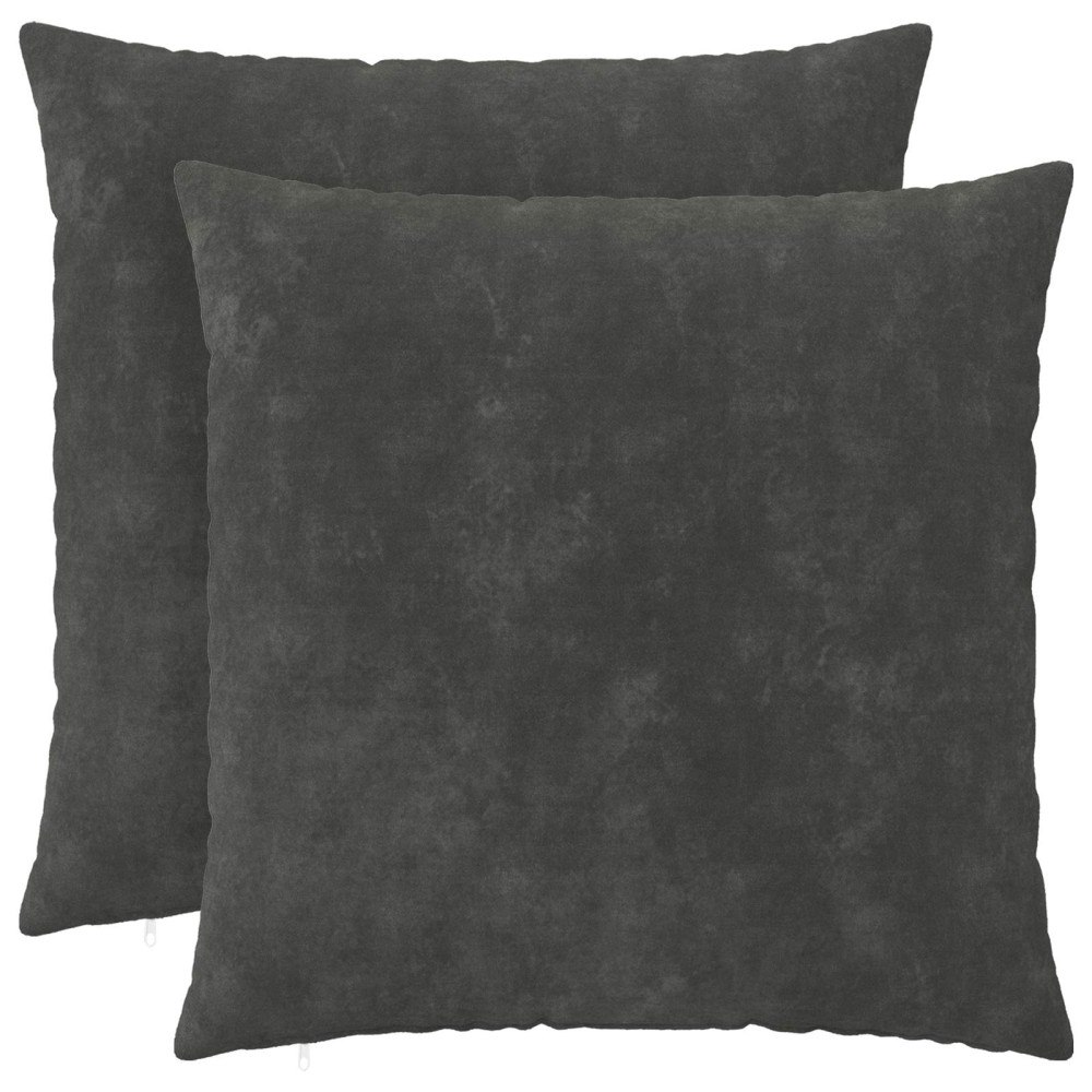 vidaXL Kudde med kudde HEERLEN 2 st Antracit Mikrofiber Fleece