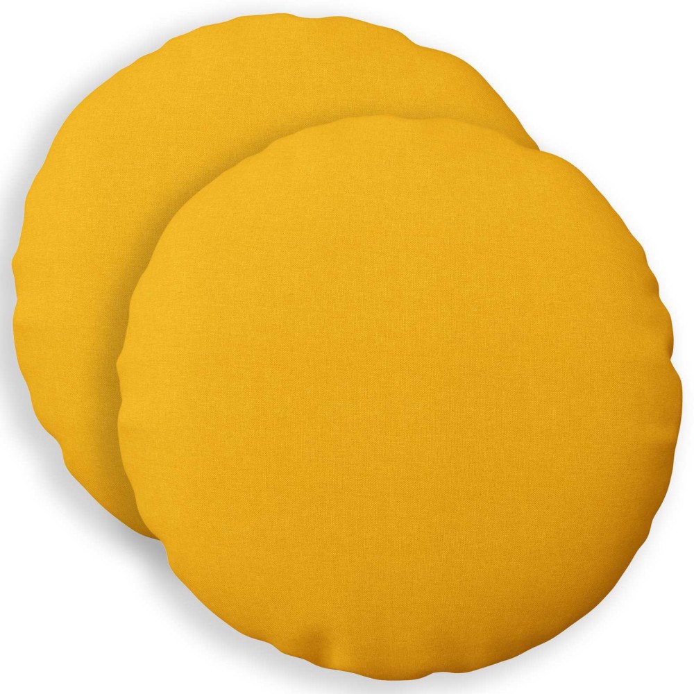 vidaXL Kudde med kudde HEERLEN 2 st Ljusgul Tyg