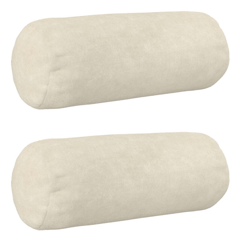 vidaXL Kudde med kudde HEERLEN 2 st Gräddvit Mikrofiber Fleece