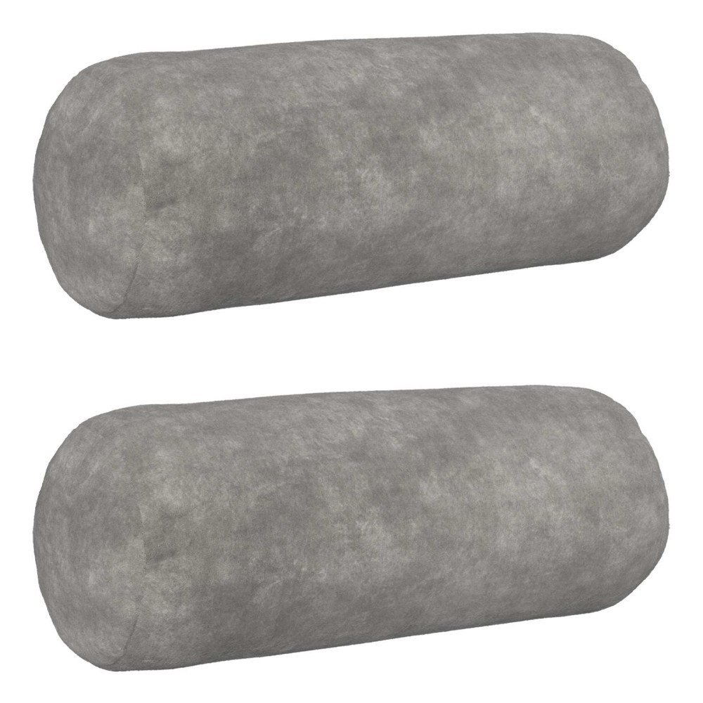 vidaXL Kudde med kudde HEERLEN 2 st Ljusgrå Mikrofiber Fleece