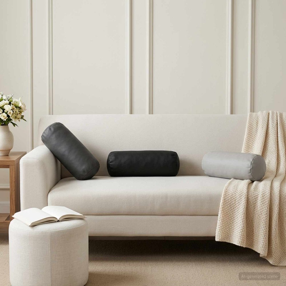 vidaXL Kudde med kudde HEERLEN 2 st Antracit Polyester