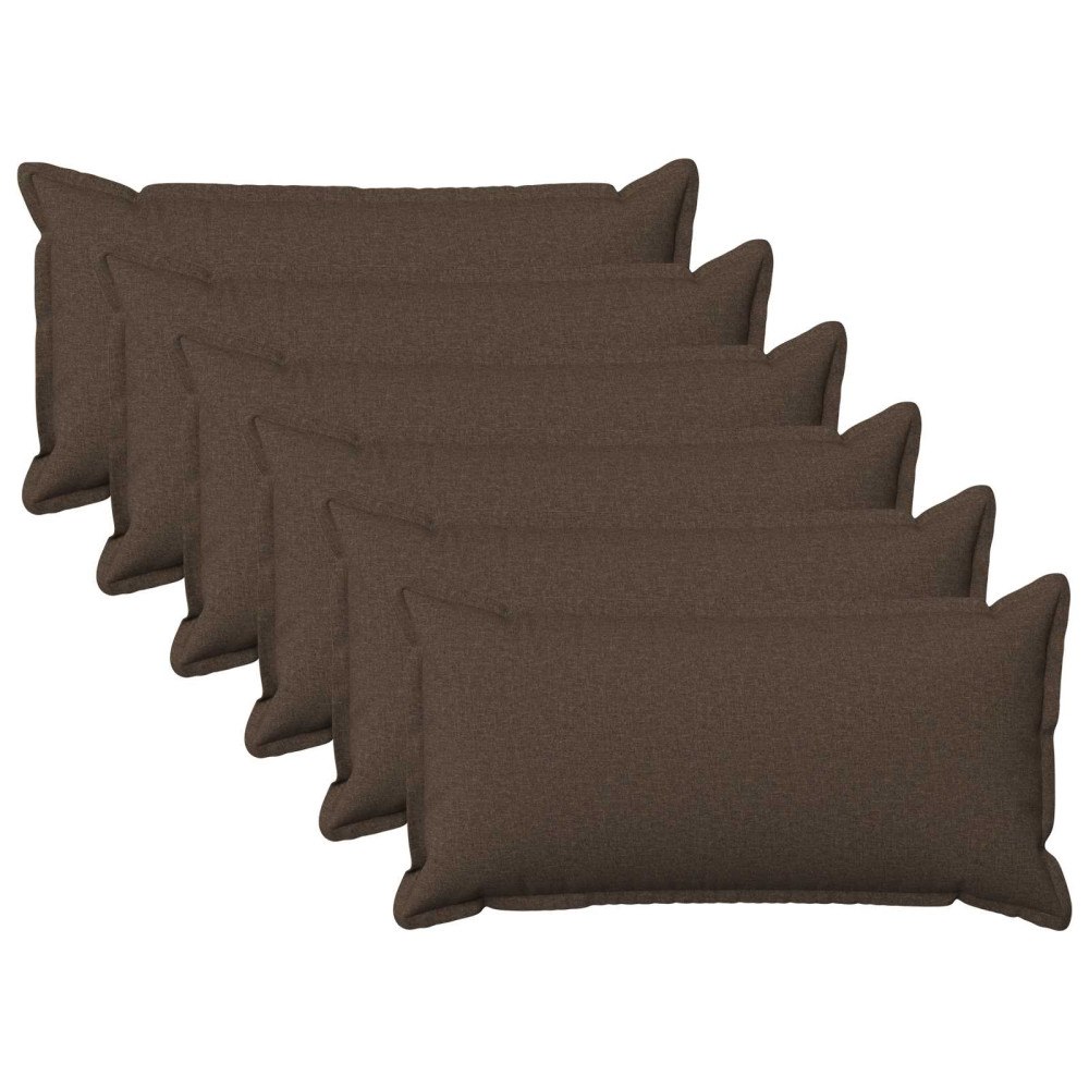 vidaXL Kudde med kudde HOUTEN 6 st Taupe Faux Linne