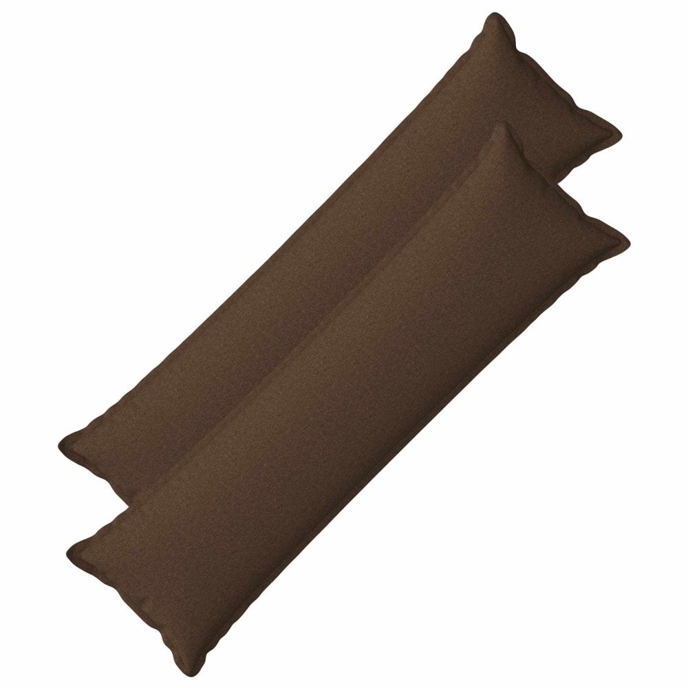 vidaXL Kudde med kudde HOUTEN 2 st Brun Faux Linne