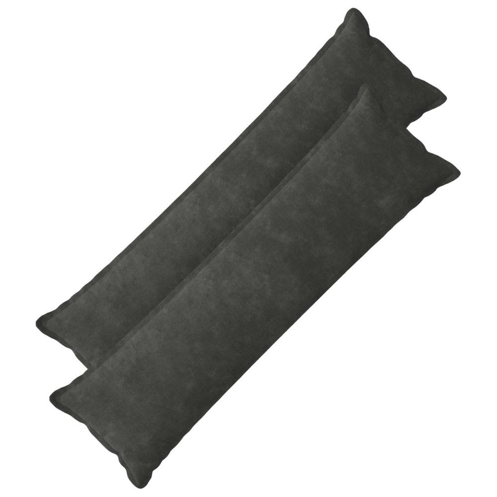 vidaXL Kudde med kudde HOUTEN 2 st Antracit Mikrofiber Fleece