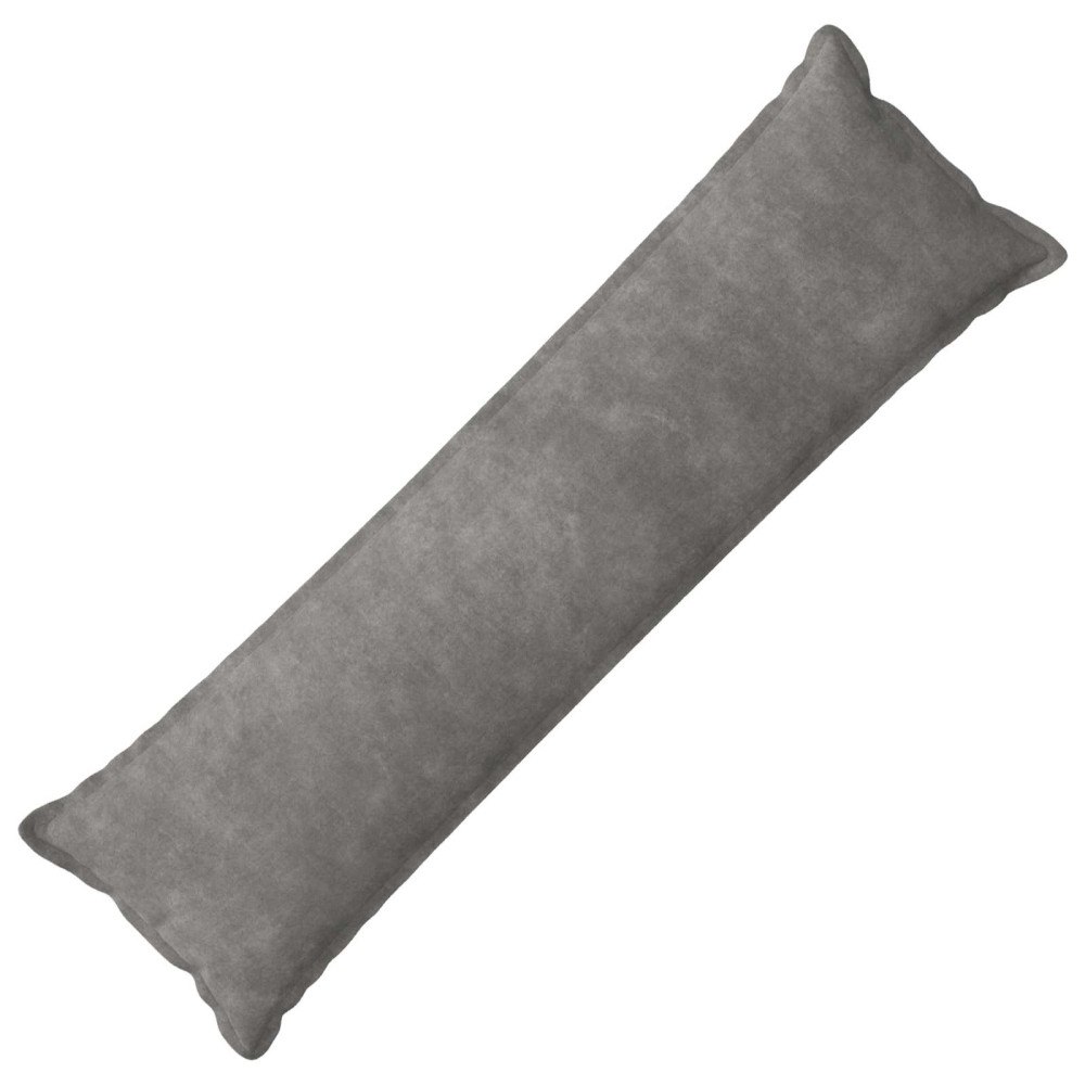 vidaXL Kudde med kudde HOUTEN Ljusgrå 40 x 145 cm Mikrofiber Fleece