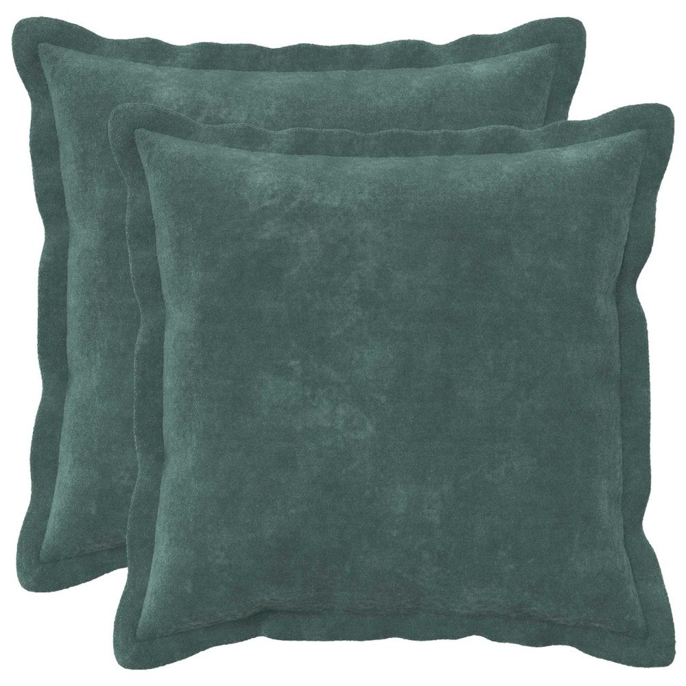 vidaXL Kudde med kudde HOUTEN 2 st HavBlå Mikrofiber Fleece
