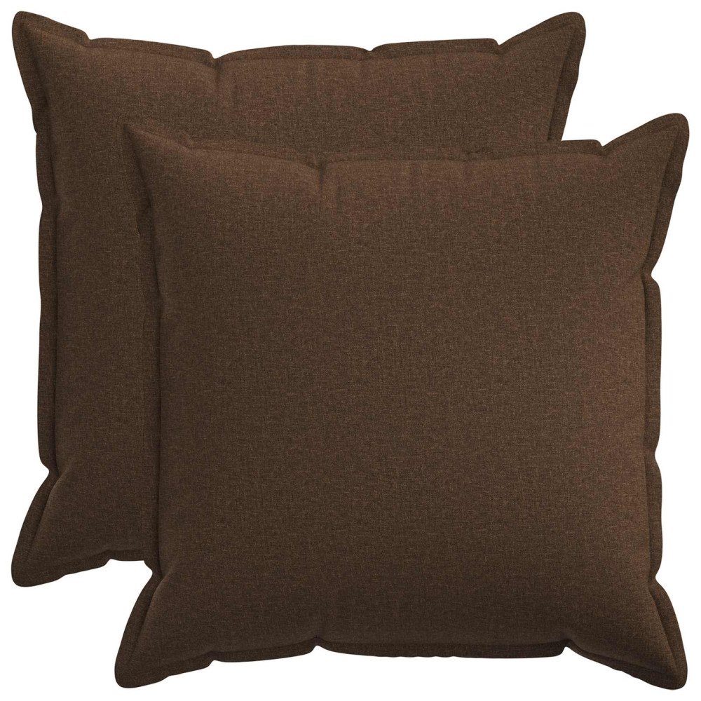 vidaXL Kudde med kudde HOUTEN 2 st Brun Faux Linne
