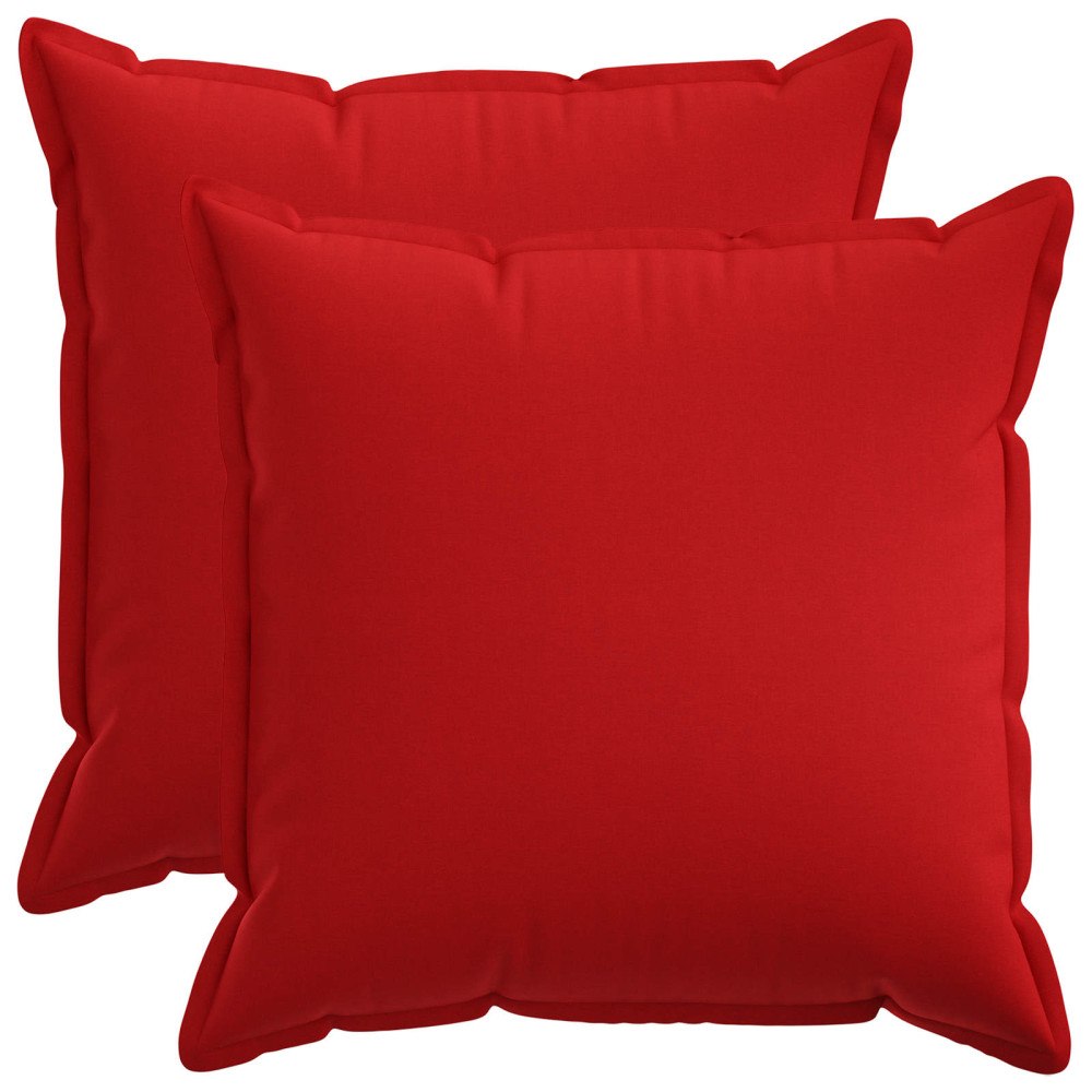 vidaXL Kudde med kudde HOUTEN 2 st Röd Faux Linne