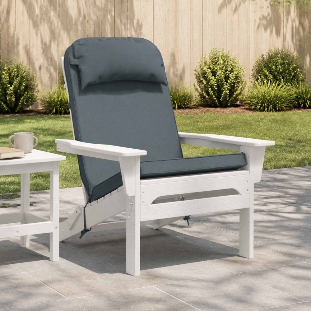 vidaXL Dyna till adirondackstol 100% Polyester Blå 124 x 55 x 5 cm