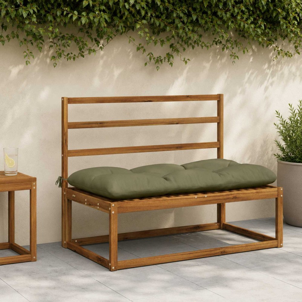 vidaXL Bänk kudde VIANEN 100% Polyester Olivgrön 100 x 60 x 12 cm