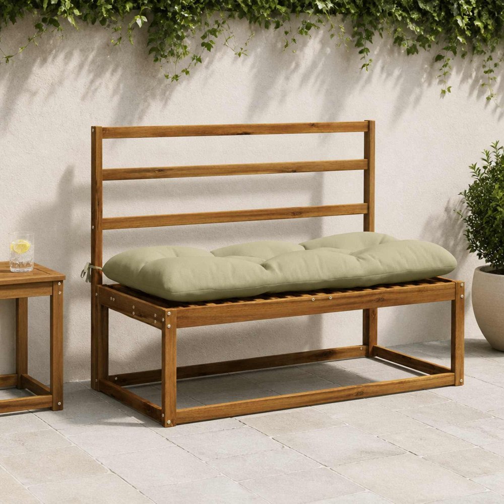vidaXL Bänk kudde VIANEN 100% Polyester Ljusgrön 110 x 50 x 12 cm