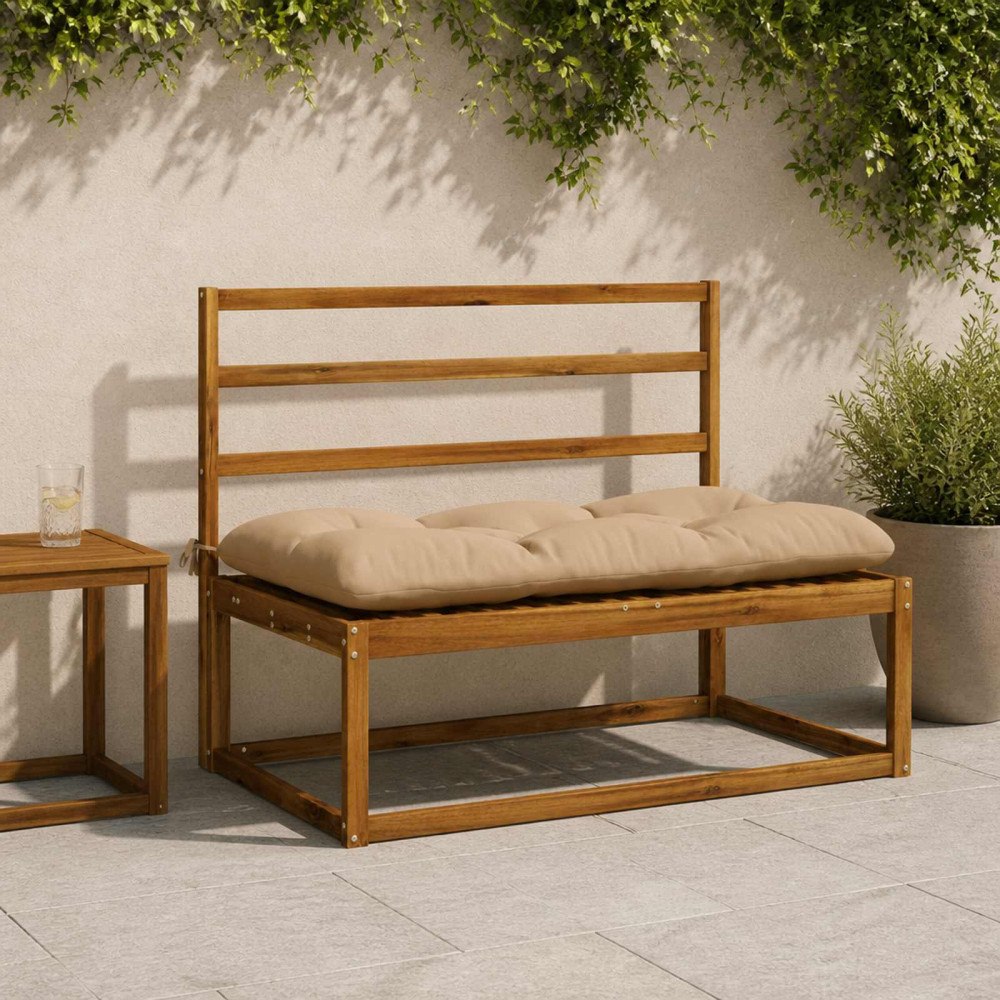 vidaXL Bänk kudde VIANEN 100% Polyester Sand 120 x 60 x 12 cm