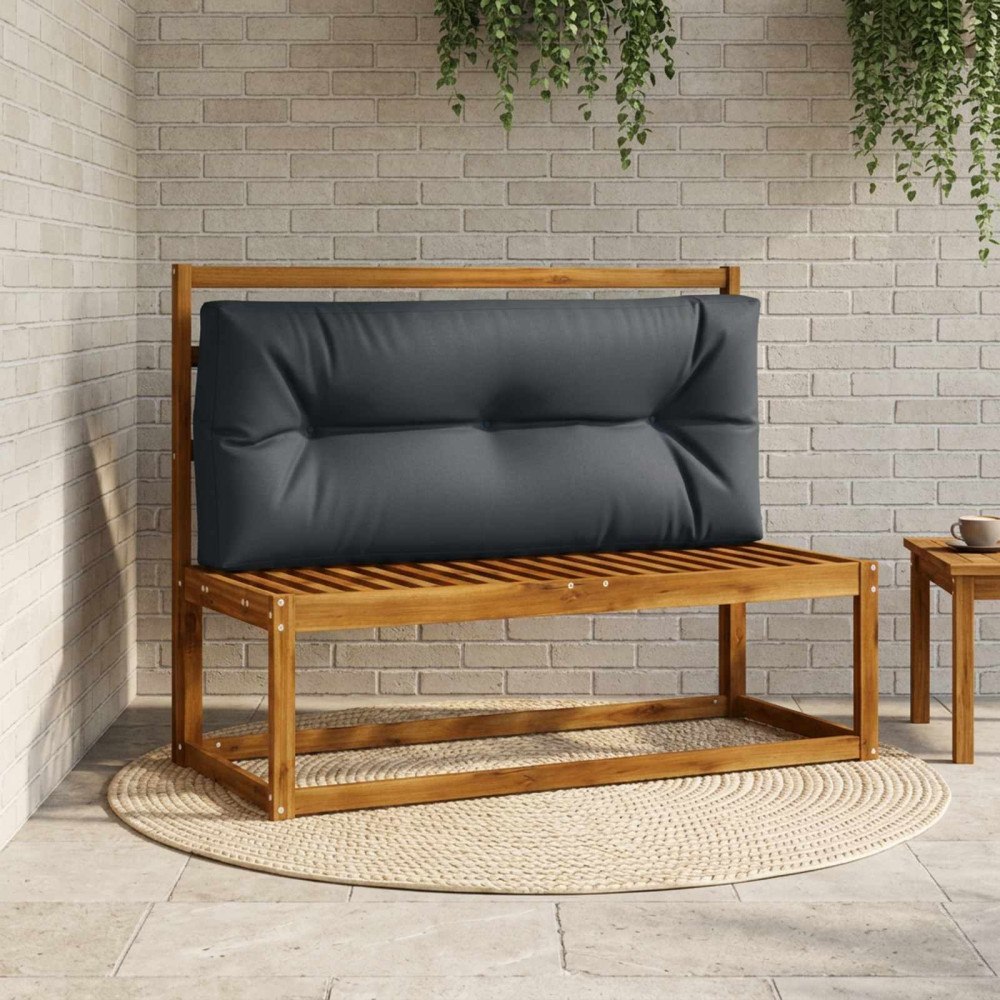 vidaXL Pallryggkudde VIANEN 100% Polyester Mörkblå 120 x 50 x 12 cm
