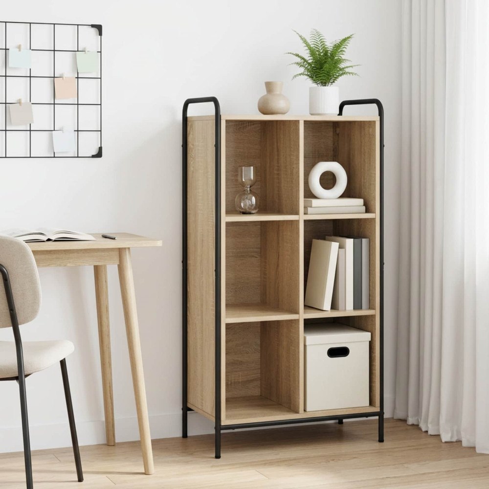vidaXL Bokskåp 57 x 33 x 111 cm Konstruerat trä Sonoma-ek