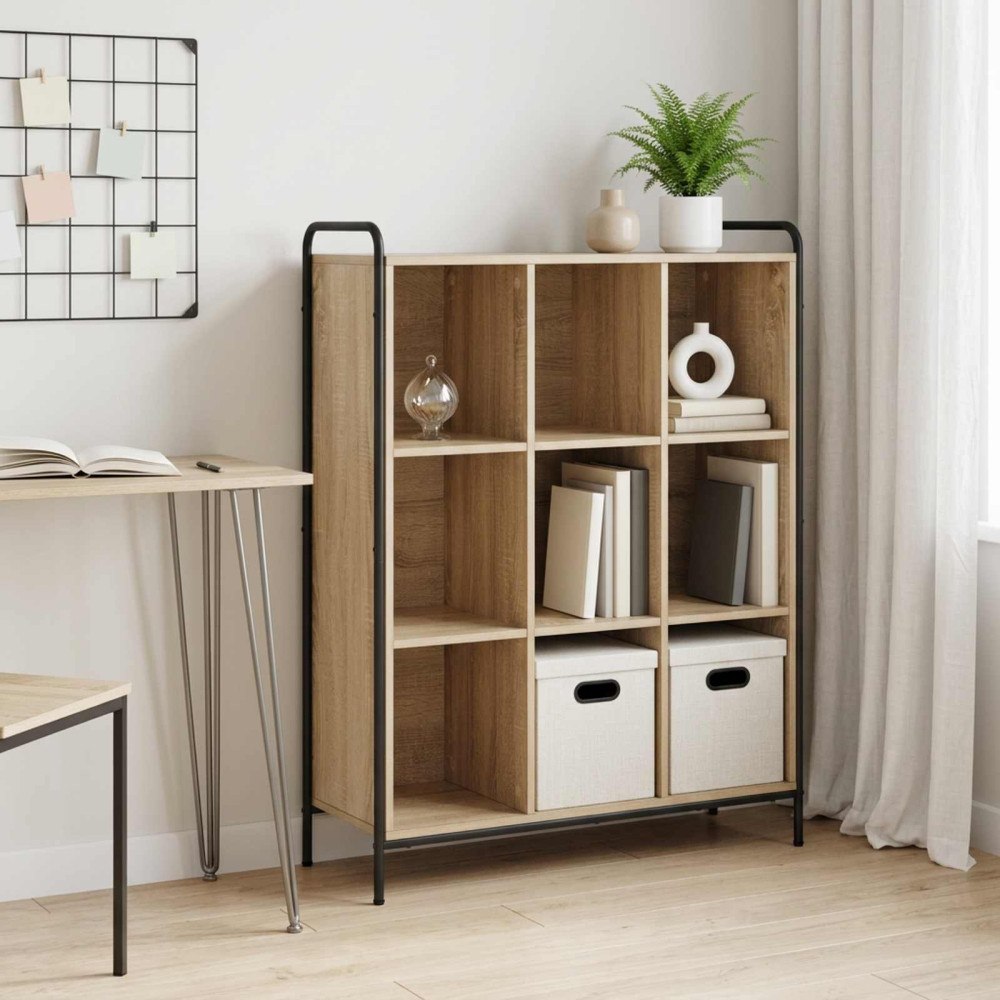 vidaXL Bokskåp 57 x 33 x 111 cm Konstruerat trä Sonoma-ek
