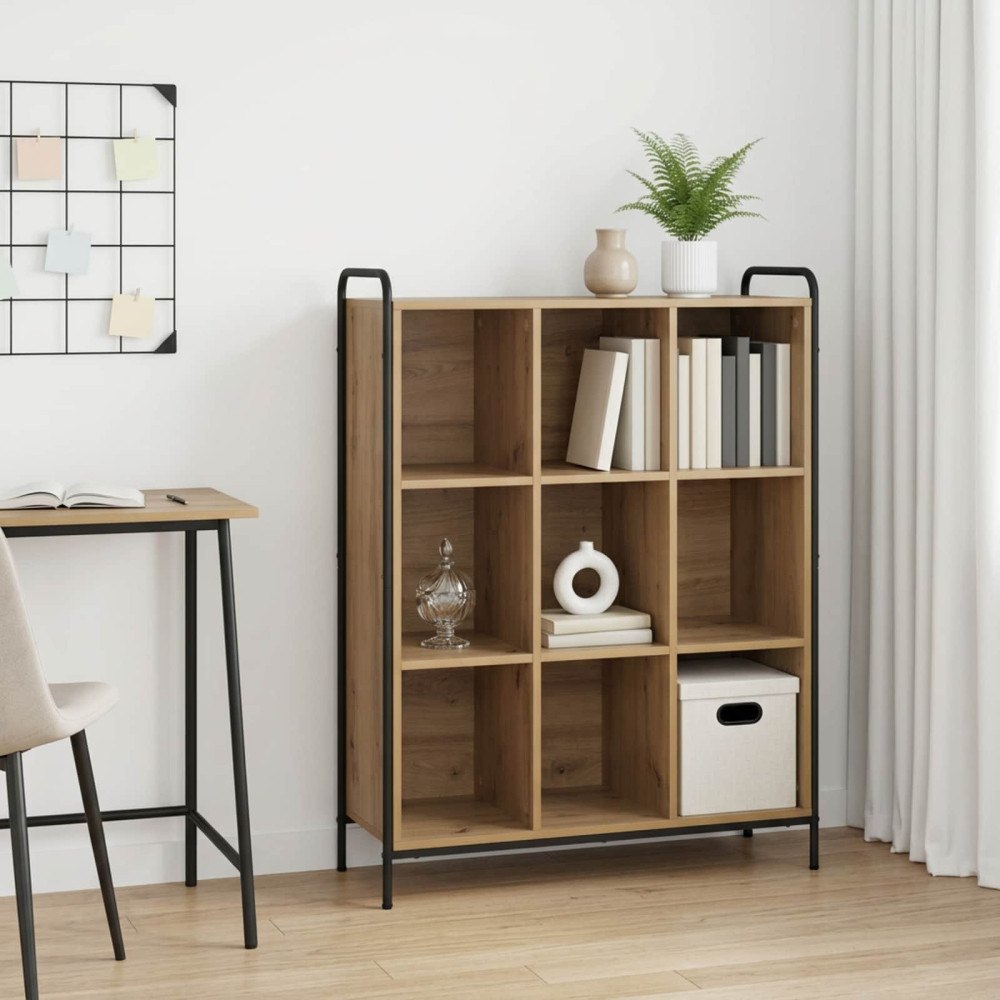 vidaXL Bokskåp 57 x 33 x 111 cm Konstruerat trä Artisan-ek
