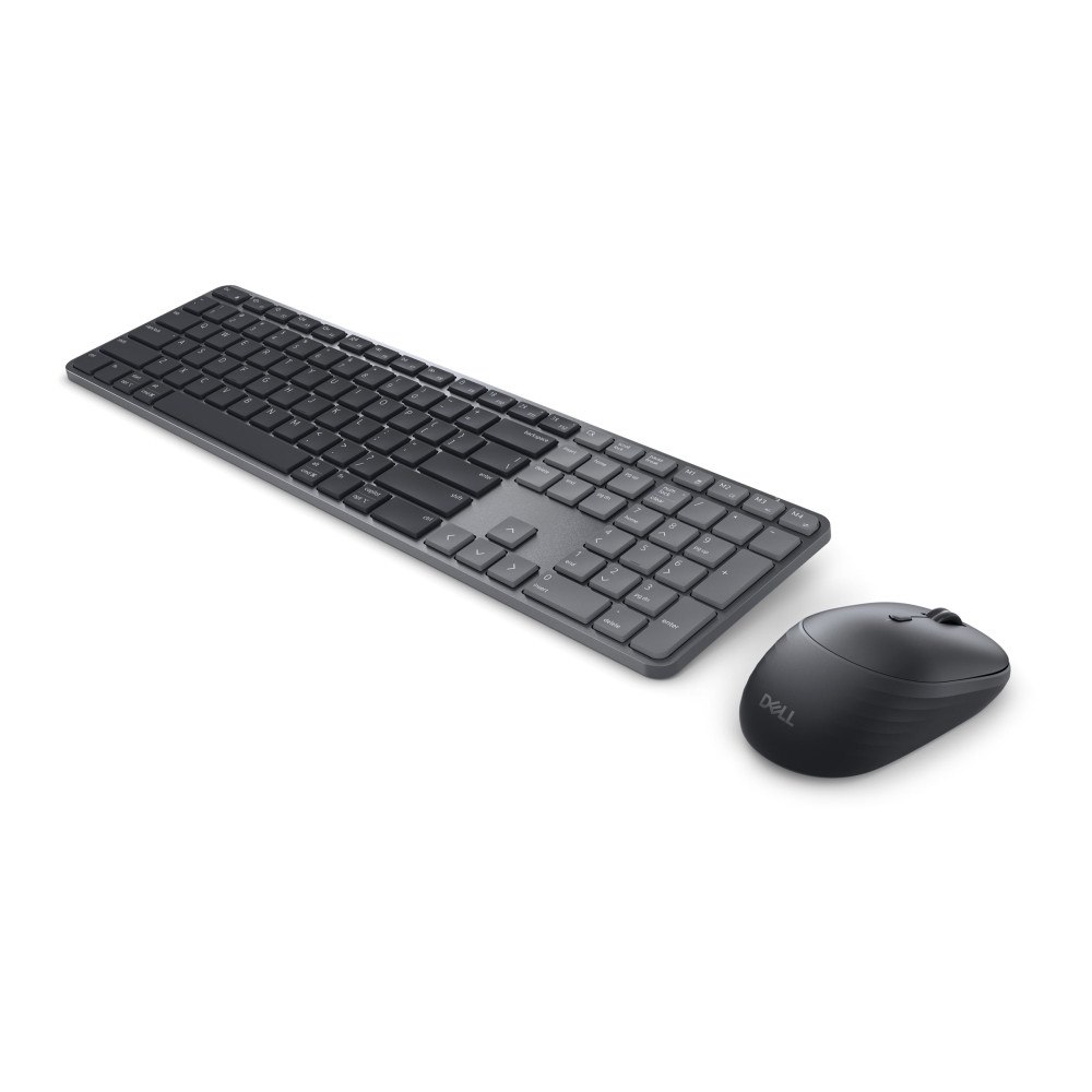DELL Dell Pro 7 KM726 - sats med tangentbord och mus - Slimmad - QWERTY - hela norden - grafit Inmatningsenhet