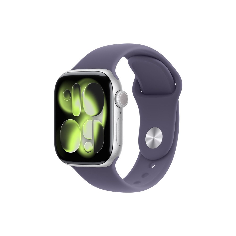 Apple Apple Watch Series 11 (GPS + Cellular) - silveraluminium - smart klocka med sportband - lila dimma - 64 GB