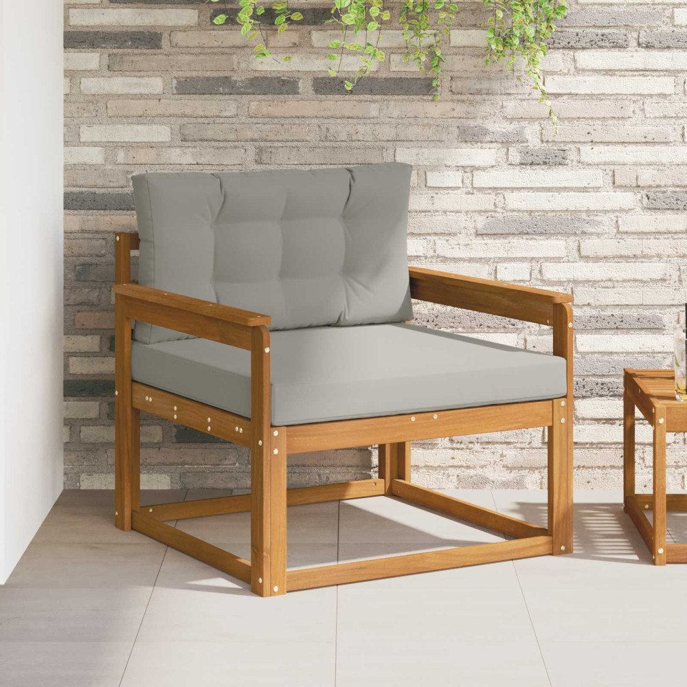 vidaXL Utomhus Mellansoffa Naturlig 91 x 83 x 73 cm