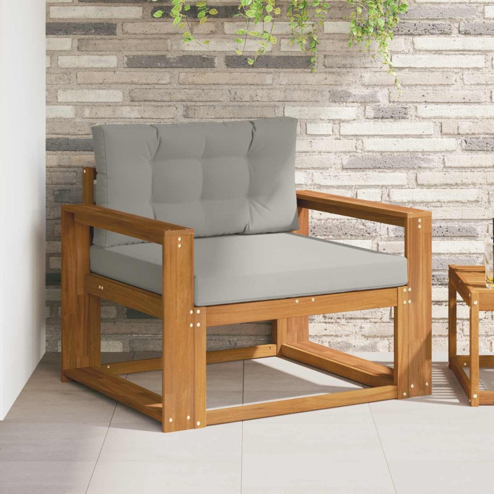 vidaXL Utomhus Mellansoffa Naturlig 99 x 83 x 73 cm