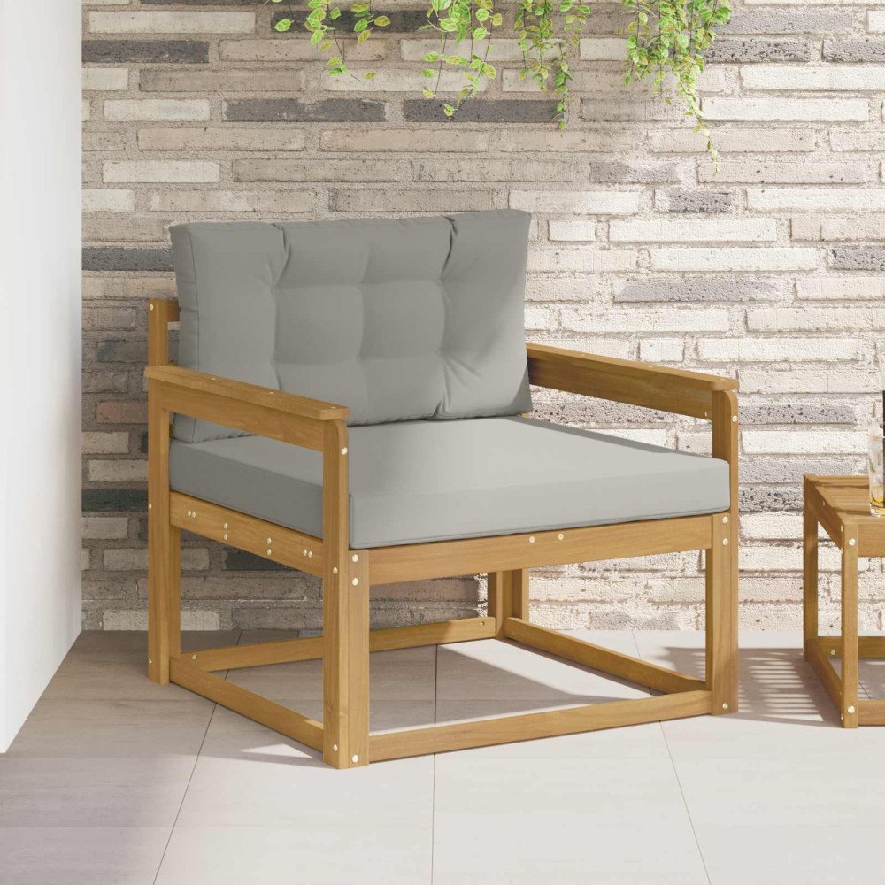 vidaXL Utomhus Mellansoffa Polyester Vit