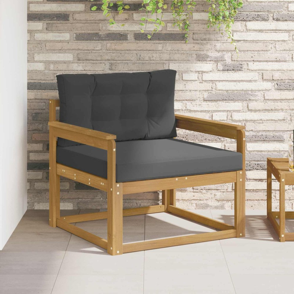 vidaXL Utomhus Mellansoffa Polyester Vit