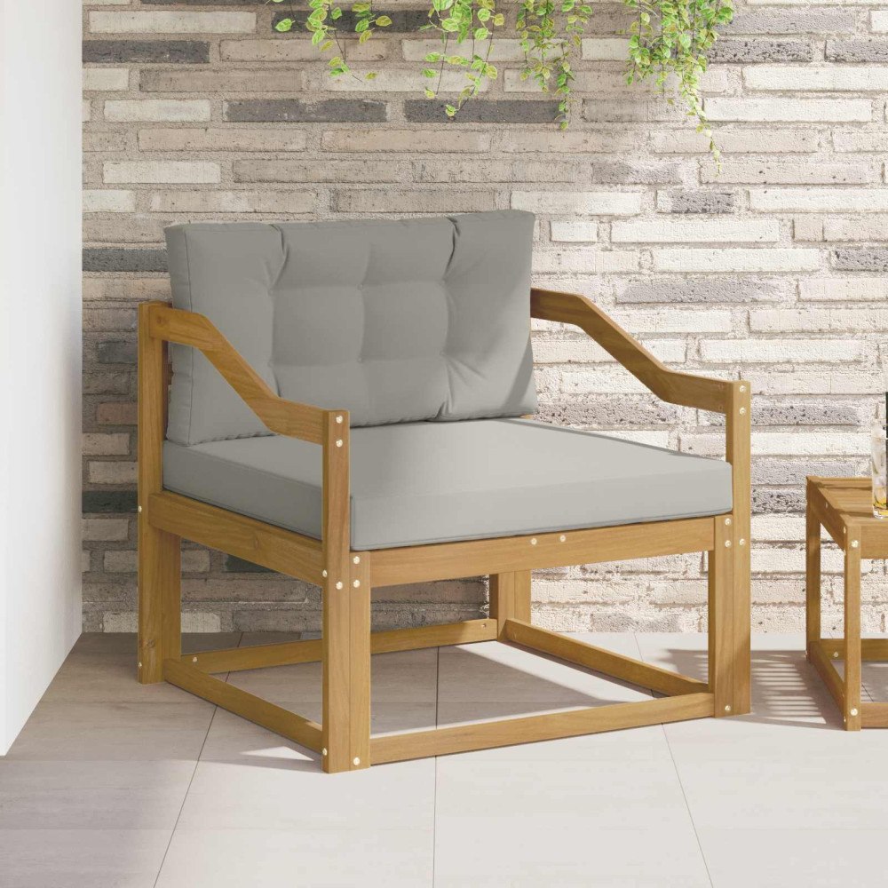 vidaXL Utomhus Mellansoffa Polyester Vit