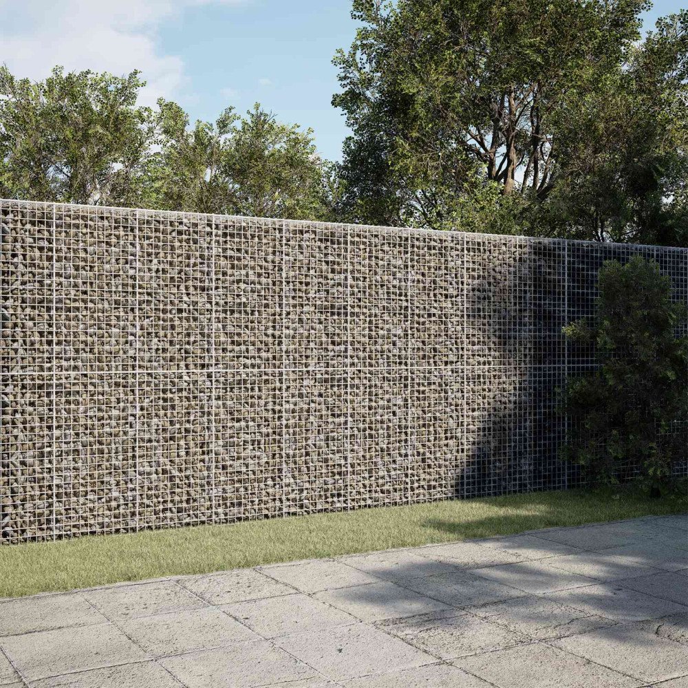 vidaXL Gabion med 3,5 mm tråd och 5x5 cm nät 1100x20x200 cm