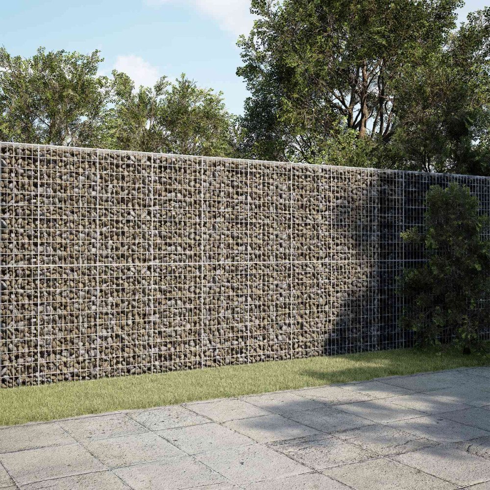 vidaXL Gabion med 3,5 mm tråd och 5x10 cm nät 550x50x200 cm