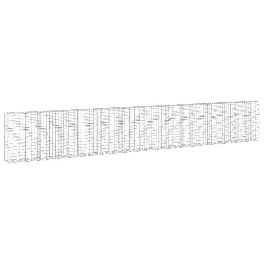 vidaXL Gabion med 3,5 mm tråd och 10x10 cm nät 1000x50x150 cm