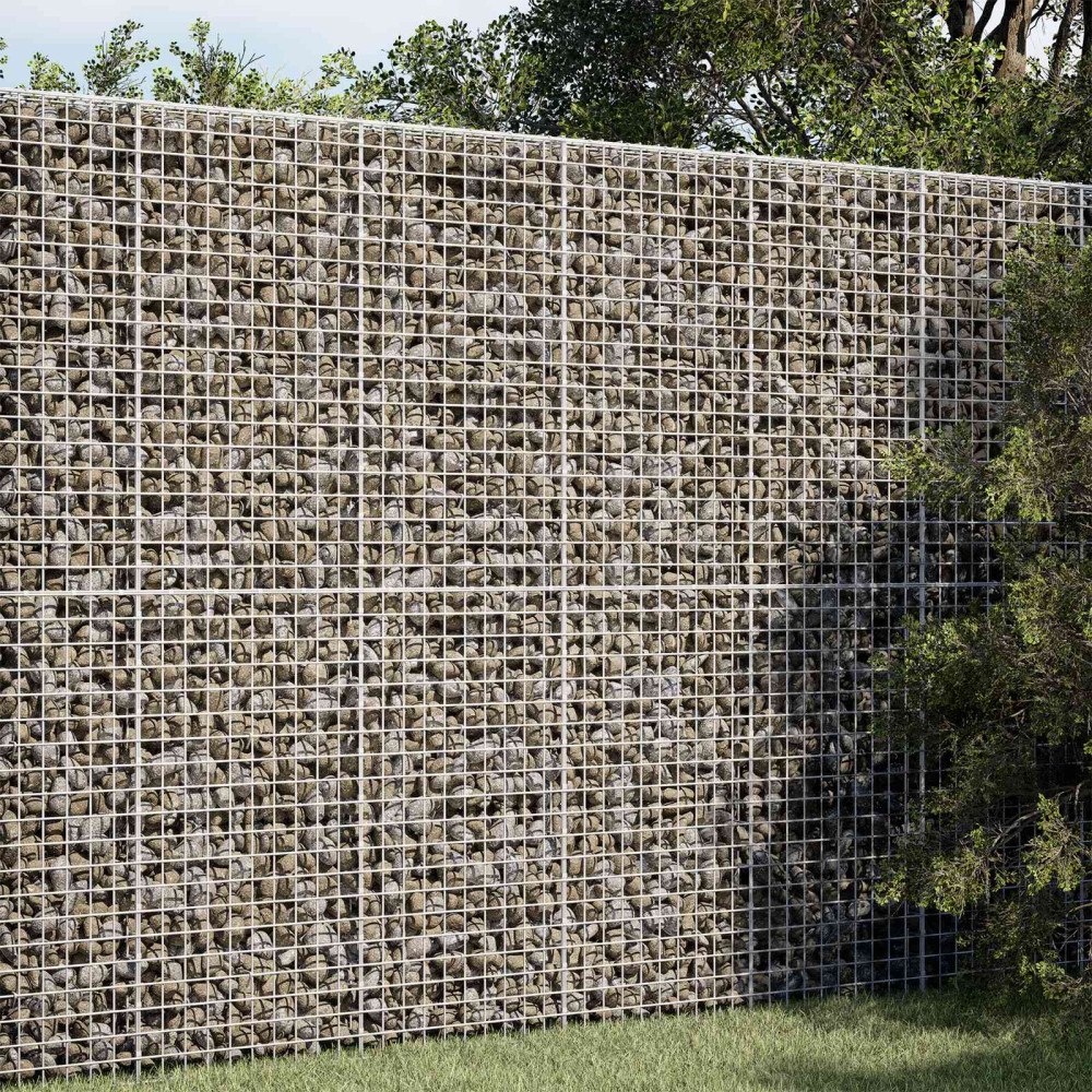 vidaXL Gabion med 5 mm tråd och 5x5 cm nät 100x100x200 cm