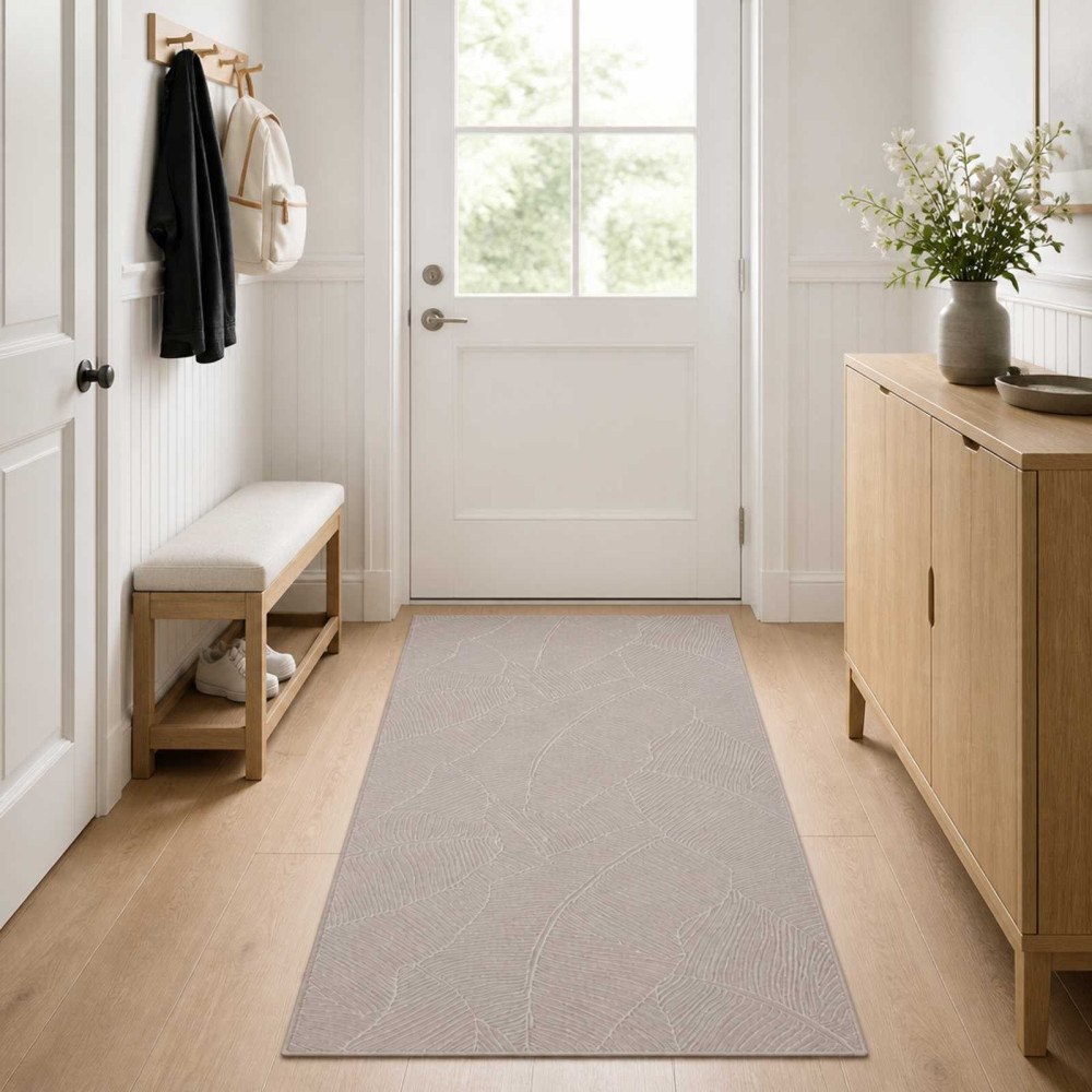 vidaXL Matta IZA Beige 80 x 200 cm 100% Polyester Kort lugg