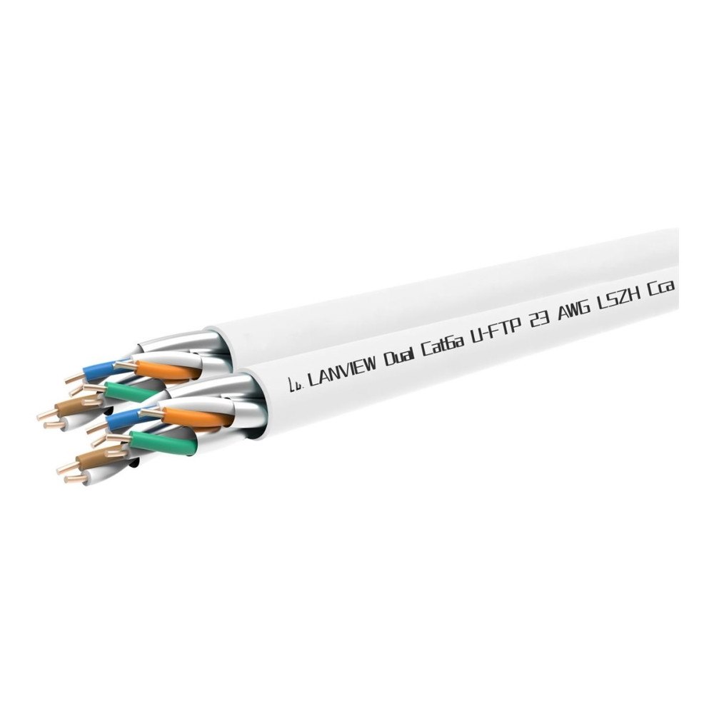 Lanview Lanview Dual bulkkabel - 305 m - vit