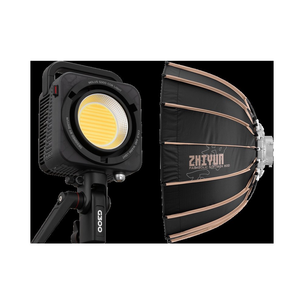 ZHIYUN Zhiyun LED Molus G300 Cob Light incl. Softbox Parabolic 60cm (Bowens Mount)