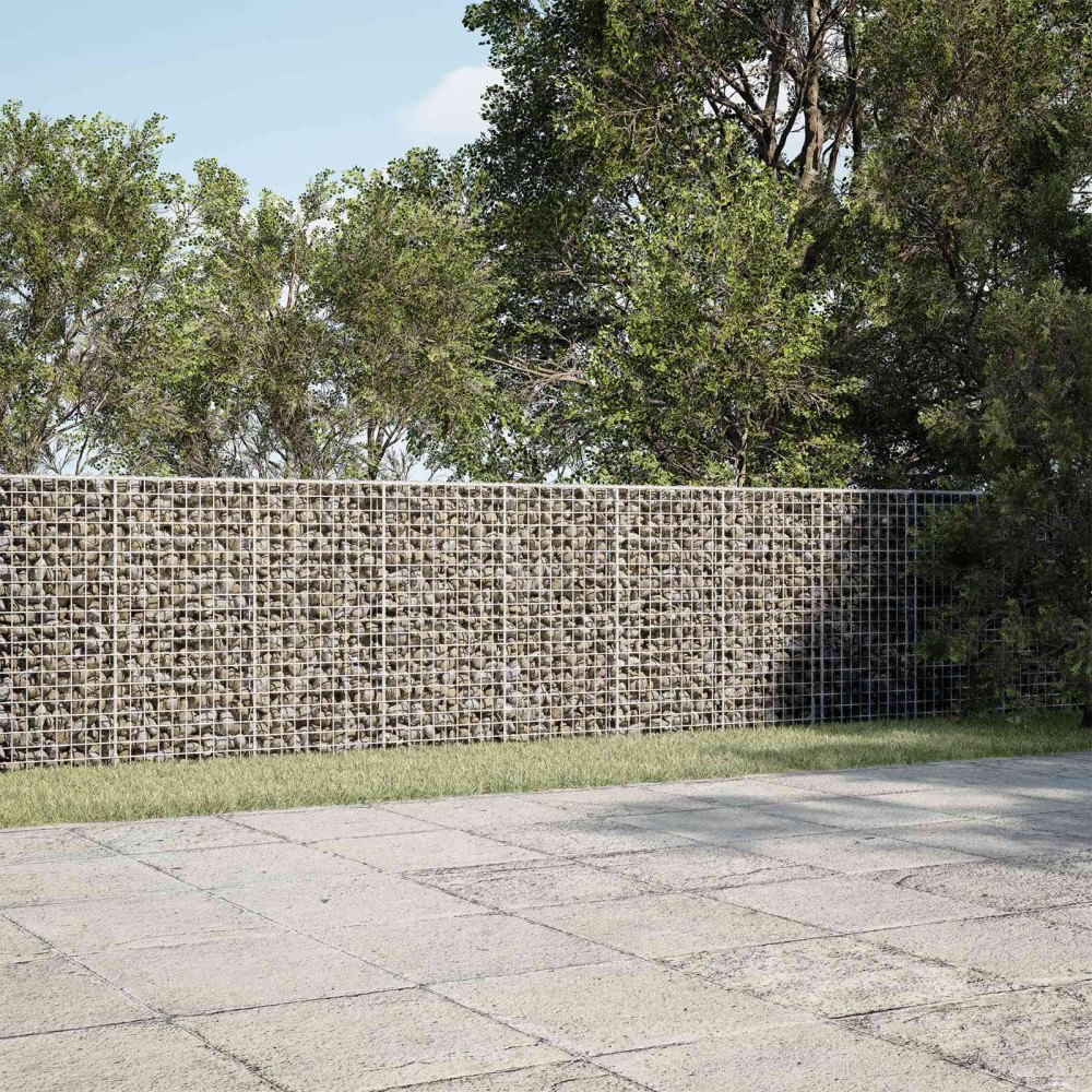 vidaXL Gabion med 3,5 mm tråd och 5x2,5 cm nät 1100x20x100 cm
