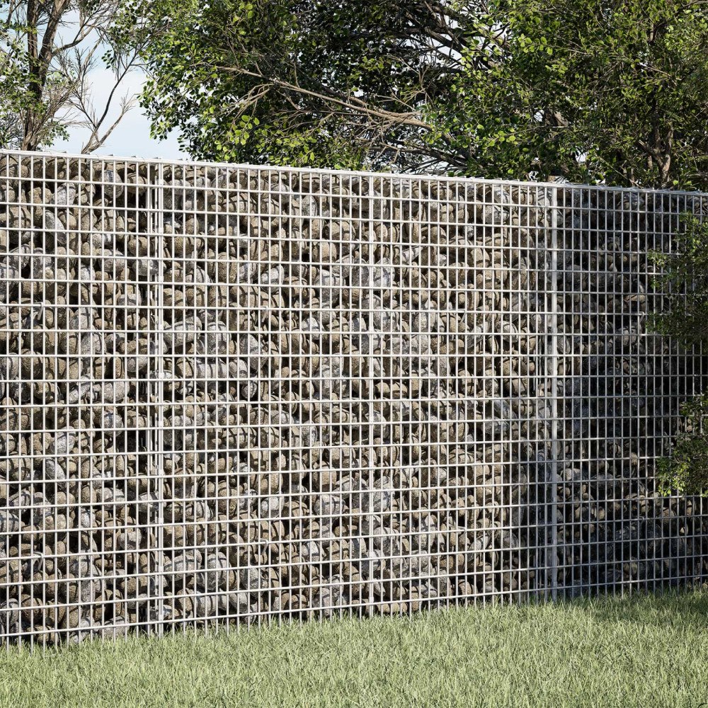 vidaXL Gabion med 3,5 mm tråd och 5x2,5 cm nät 50x30x100 cm