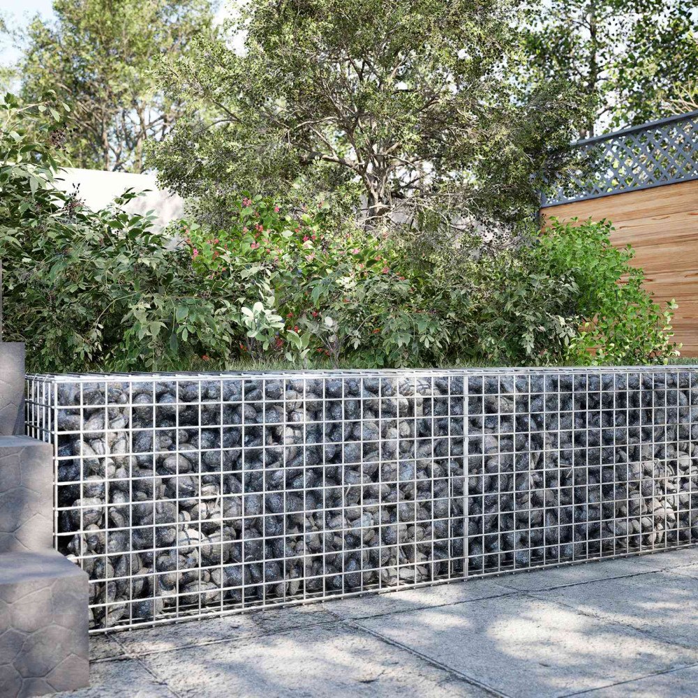 vidaXL Gabion med 3,5 mm tråd och 5x5 cm nät 50x30x50 cm