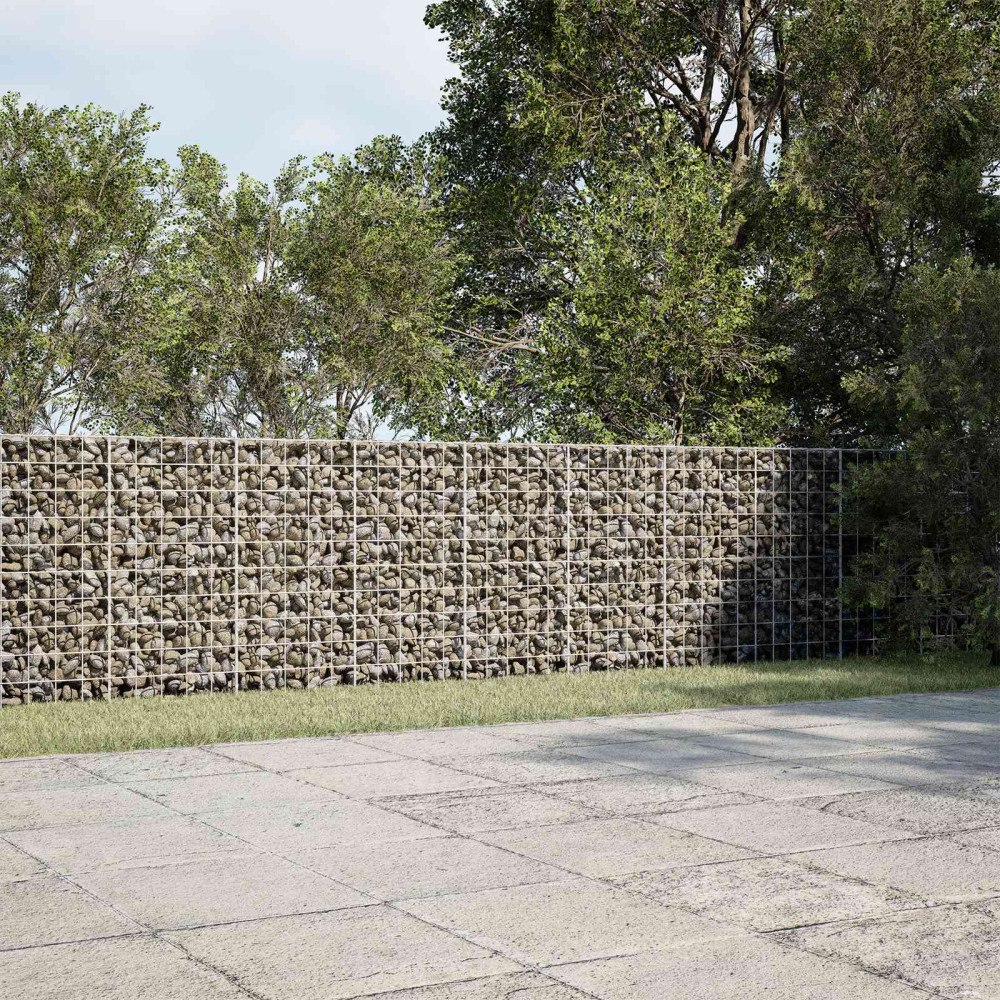 vidaXL Gabion med 3,5 mm tråd och 10x10 cm nät 600x50x100 cm