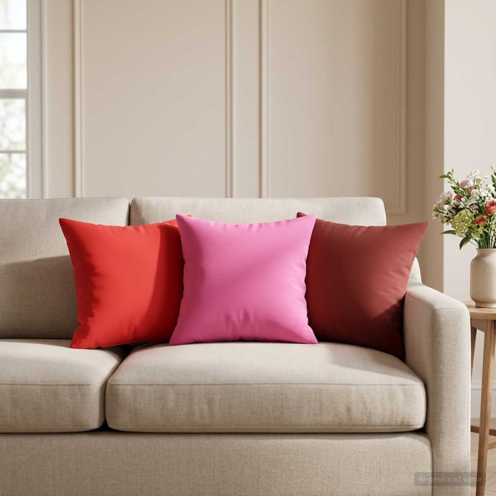 vidaXL Kudde med kudde HEERLEN 6 st Rosa Polyester