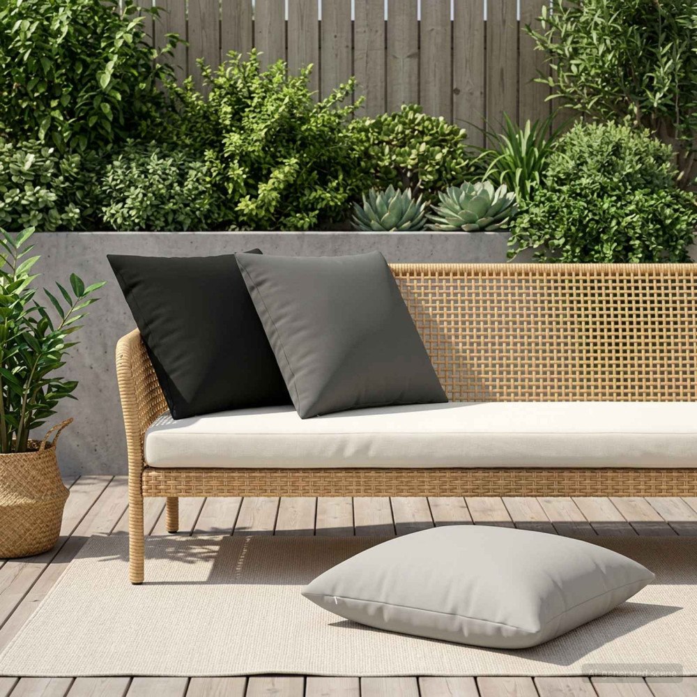 vidaXL Kudde med kudde HEERLEN 2 st Antracit Polyester
