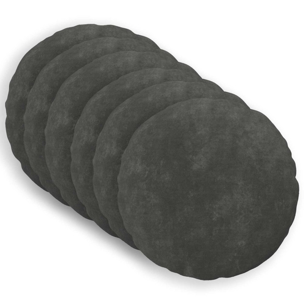 vidaXL Kudde med kudde HEERLEN 6 st Antracit Mikrofiber Fleece