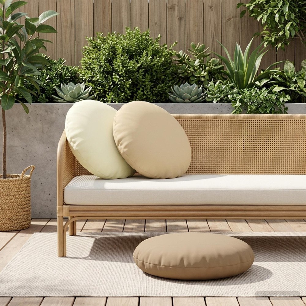 vidaXL Kudde med kudde HEERLEN 6 st Beige Polyester