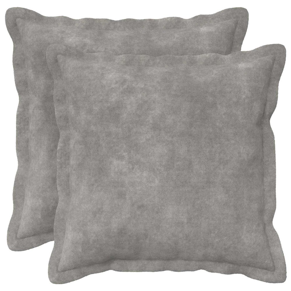 vidaXL Kudde med kudde HOUTEN 2 st Ljusgrå Mikrofiber Fleece